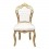 Cadeira barroca, branco e dourado