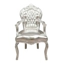 Baroque silver armchair - Baroque silver furniture -