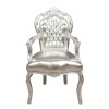 Серебряный барокко мебель барокко кресло - серебро -