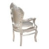 Серебряный барокко мебель барокко кресло - серебро -