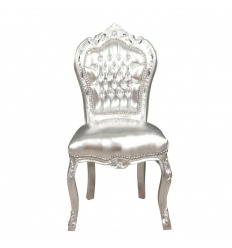Серебряные стул барокко