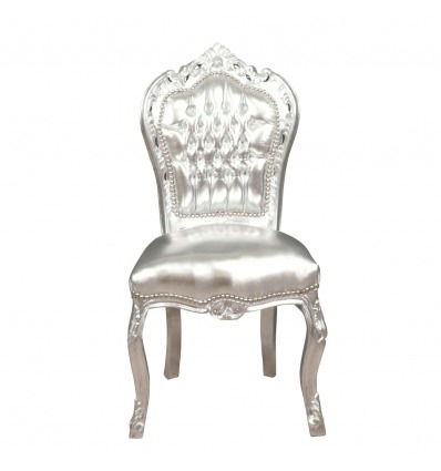 Sedia barocco argento - Mobili barocco al soggiorno - 