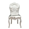 Cadeira barroca prata Mobiliário barroco para a sala de estar - 