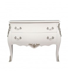 White Baroque chest of drawers