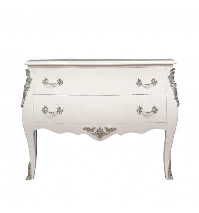 Белый барокко комод Людовика XV - мебель барокко