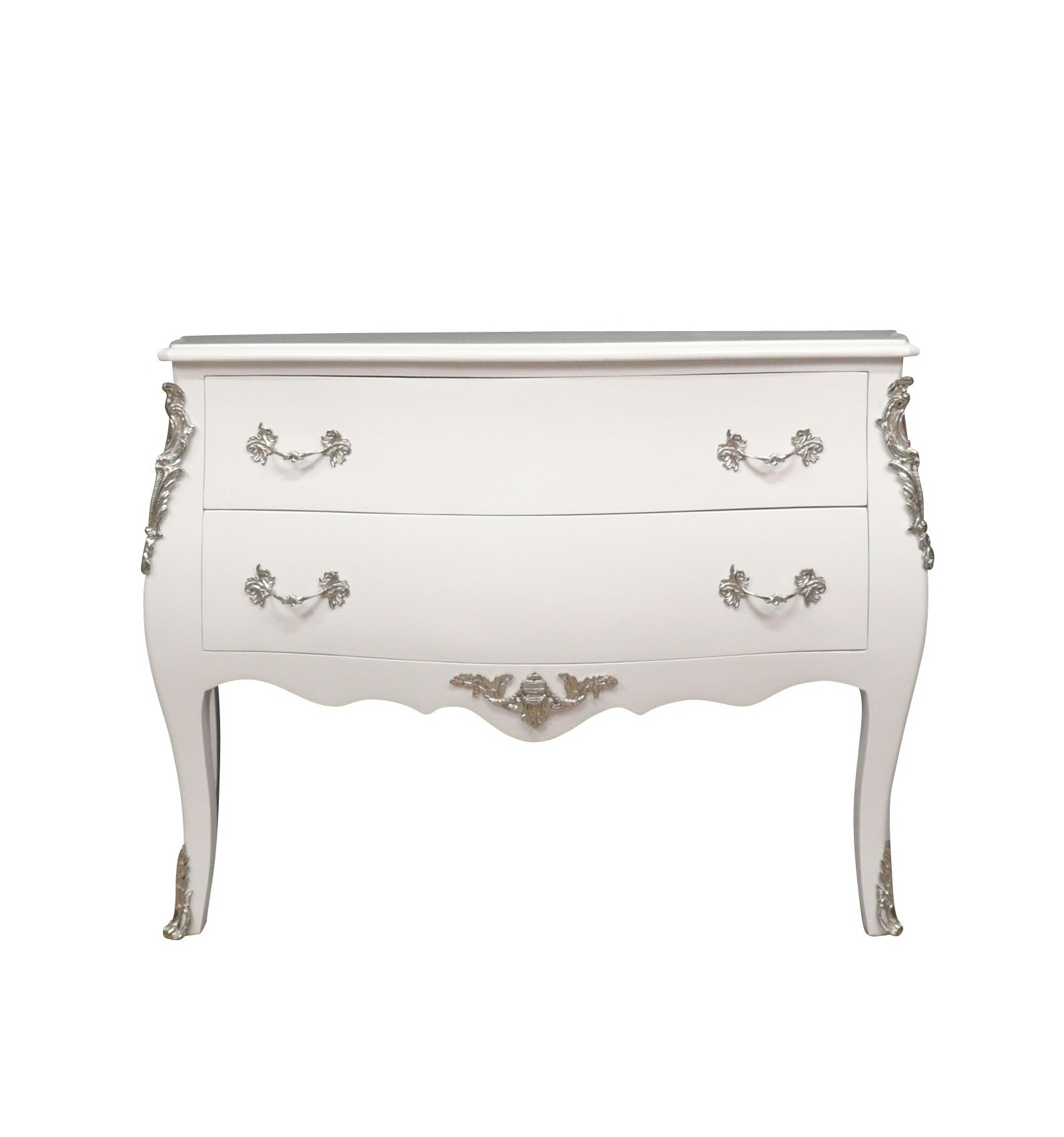 Hvid barok kommode - møbler