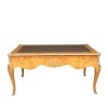 Large Louis XV desk in elm magnifying glass minister style