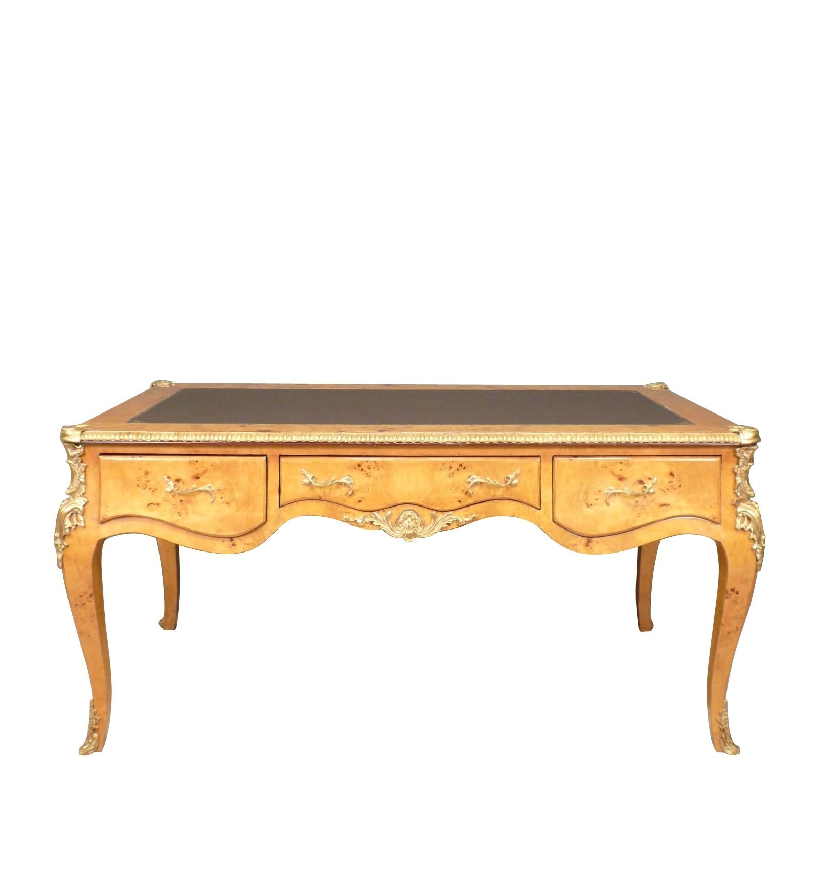 Grande scrivania in stile Luigi XV come una lente d'ingrandimento dell'olmo  - Mobili in stile