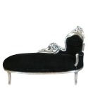 Baroque black and silver daybed - Baroque furniture