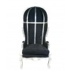 Barokní židle černá kočár - barokní prodej nábytku - 