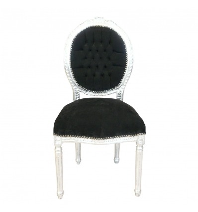 Louis XVI chair black baroque style