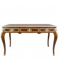 Louis XV skrivebord i valnød forstørrelsesglas