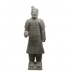 Infantaria da estátua guerreira chinesa de 185 cm