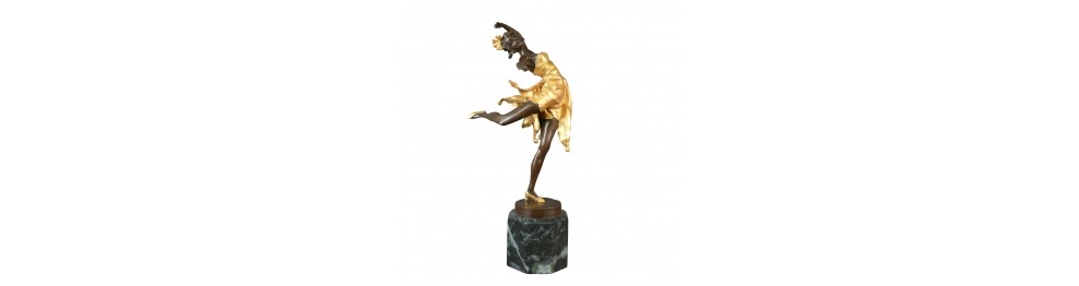 Bronzestatuer af dansere