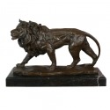 Bronzestatuen von Löwen