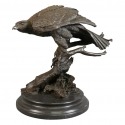 Bronze statues of birds
