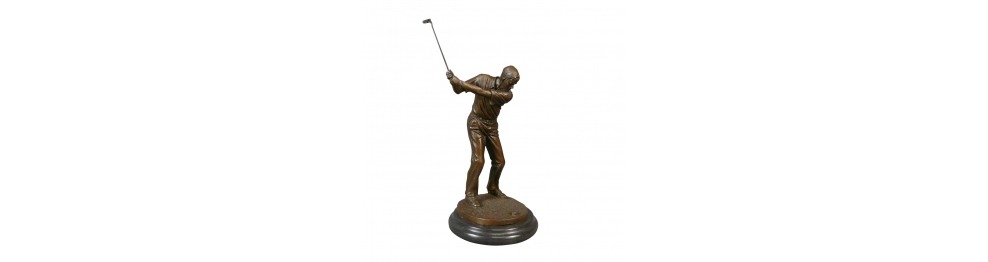 Statues en bronzes sur le sport