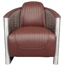 fauteuil en cuir vintage