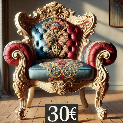 chaise moderne baroque