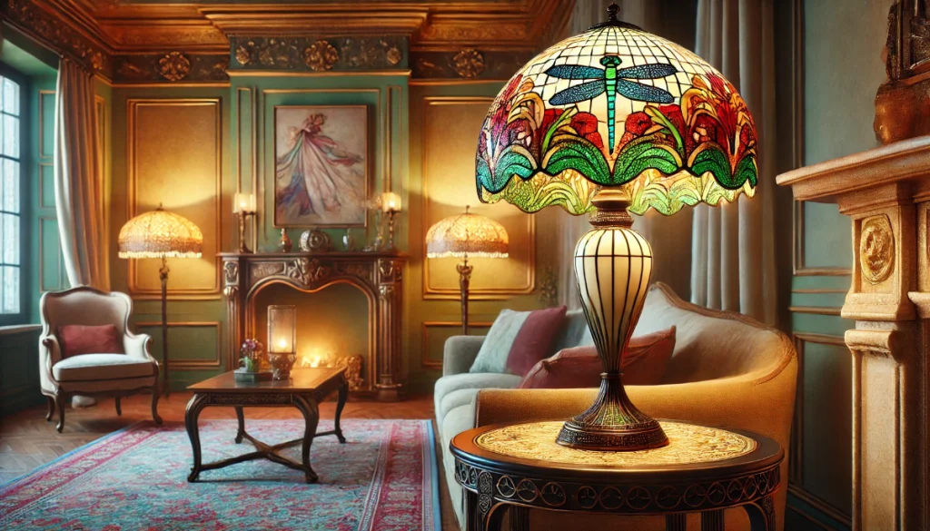 lampe mosaïque Tiffany lumineuse pas chère

