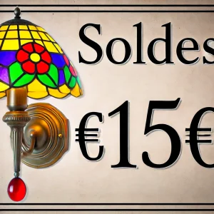 Applique Tiffany en soldes à 15 euros - Art Nouveau
