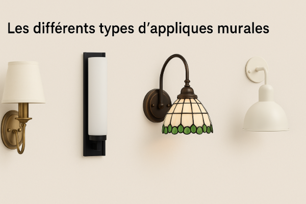 Appliques murales en styles variés : classique, moderne, Tiffany et industrielle