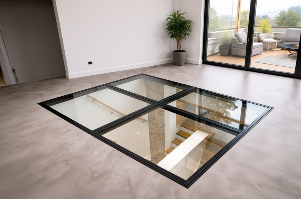 Le plancher en verre : usages, contraintes techniques et réalités du quotidien 1 placher en verre au sol - Maison et équipement