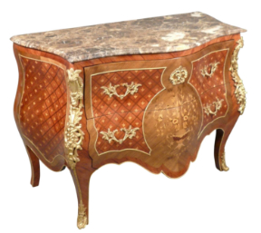 Commode Louis 15 en marqueterie