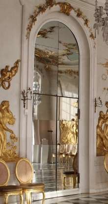 Miroir baroque doré 180 cm