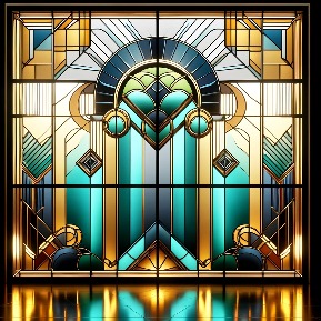 Vitrail Art Déco
