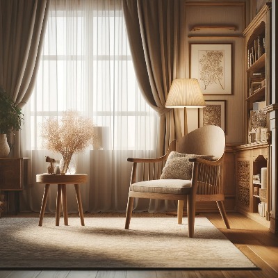 Chaise Salon en Bois