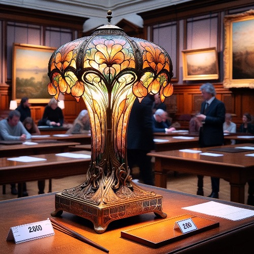 Lampe Art Nouveau ancienne