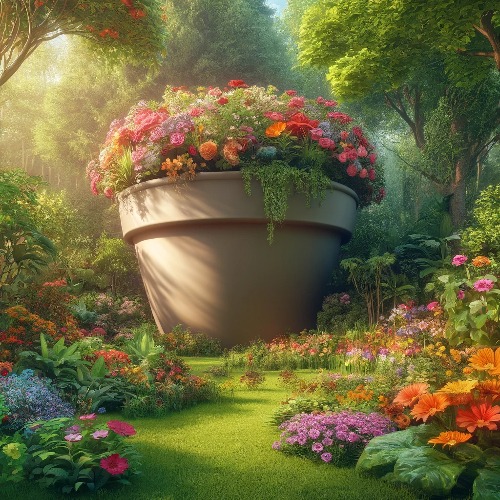 Pot de fleur plastique grande taille pas cher