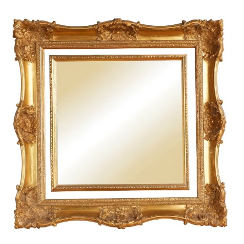 Miroir ancien  plâtre doré