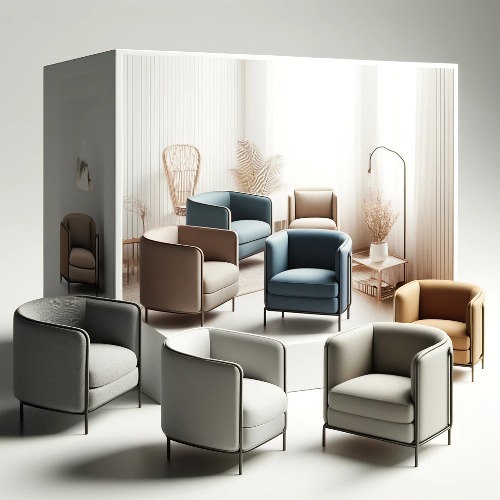 Petit fauteuil design pour salon