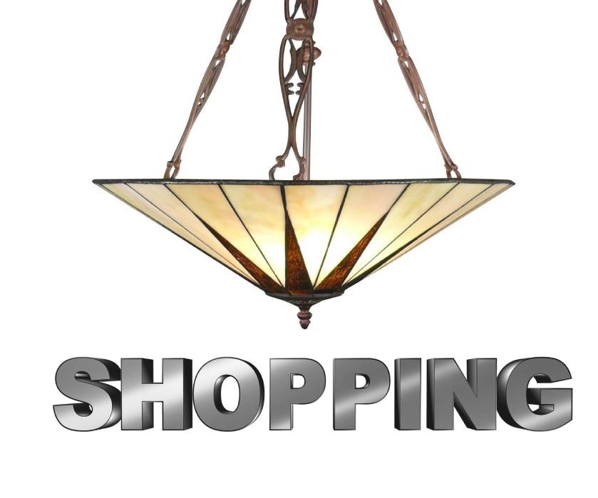 Magasin de luminaires en verre