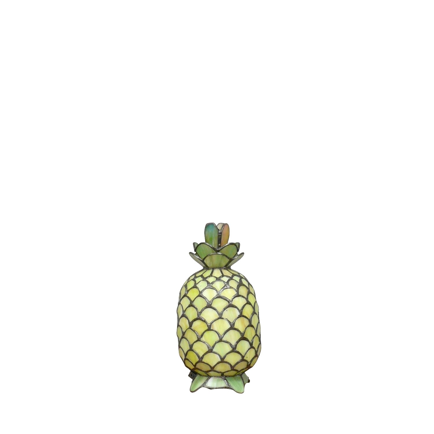 Lampe Tiffany ananas 3 Lampe Tiffany en vitrail forme ananas