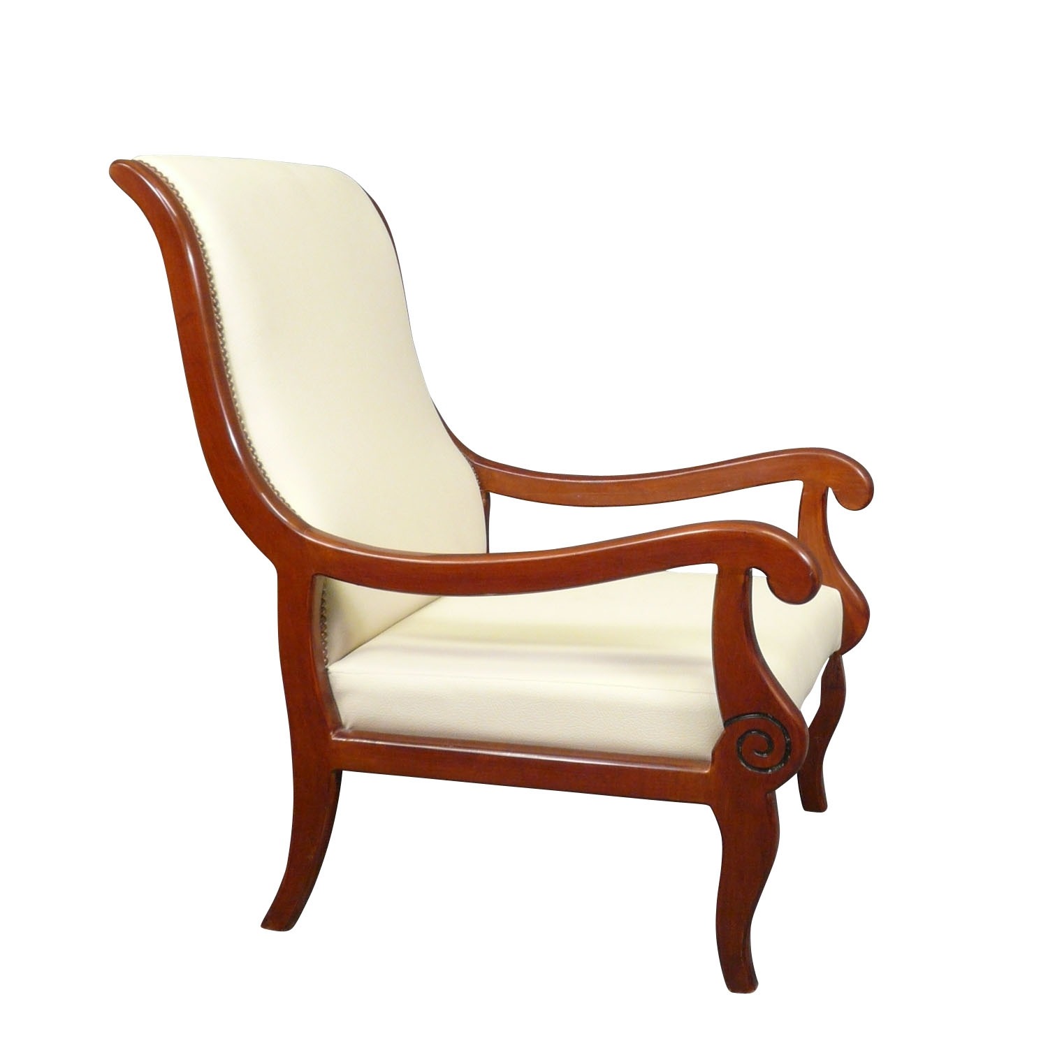 Fauteuil art déco en acajou style 1920 2 Fauteuil art déco