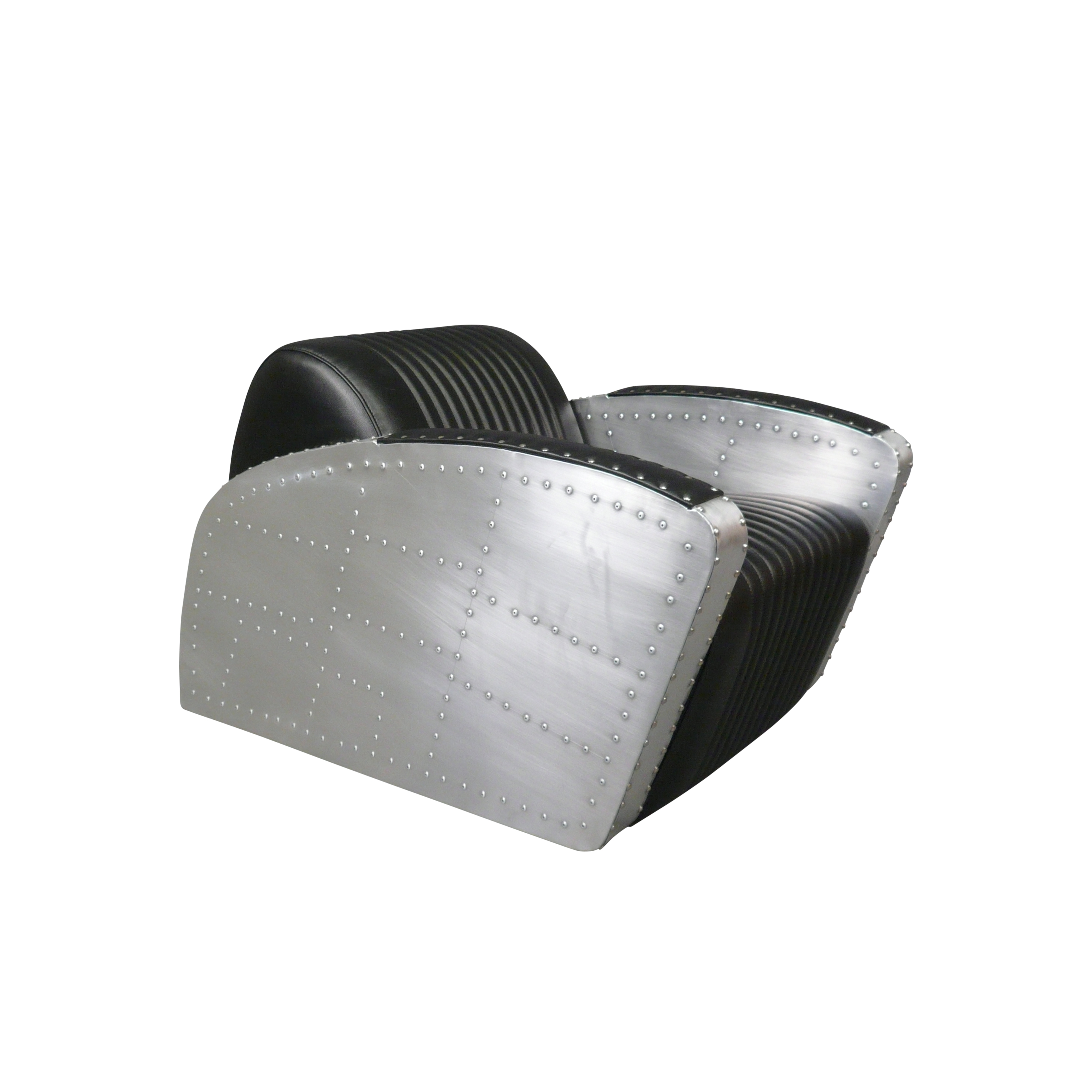 Fauteuil aviateur noir - Meubles aviateur