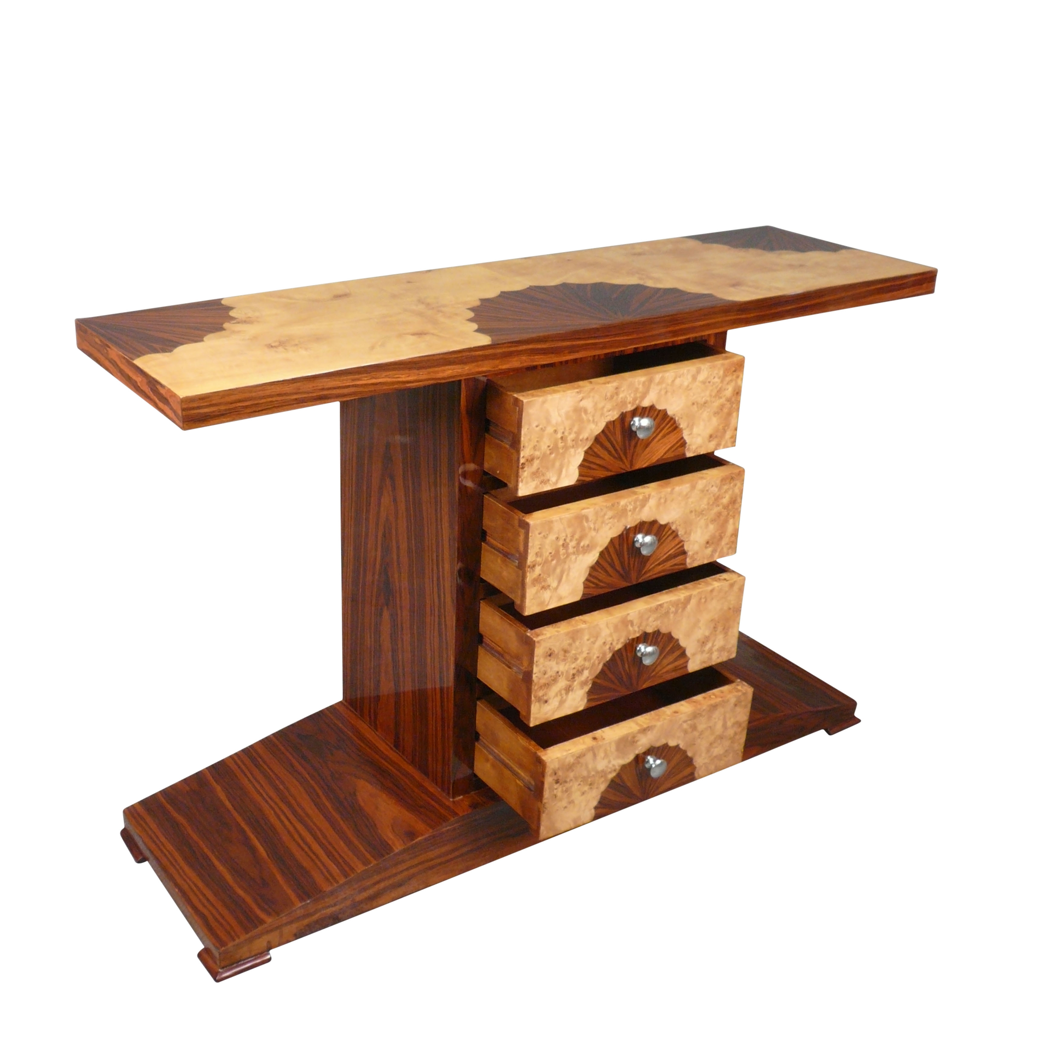 Console style art déco 4 tiroirs - Meubles art deco