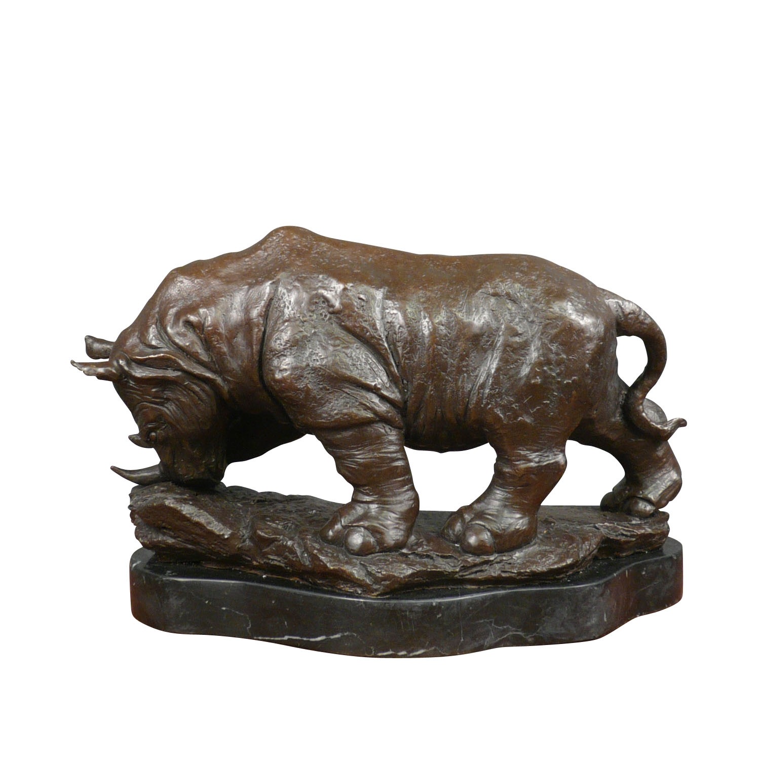 Statue bronze - Le Rhinocéros - Sculptures en bronze -